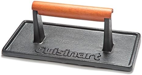Cuisinart Burger Press with Wooden Handle, Cast Iron, Rectangle by Cuisinart