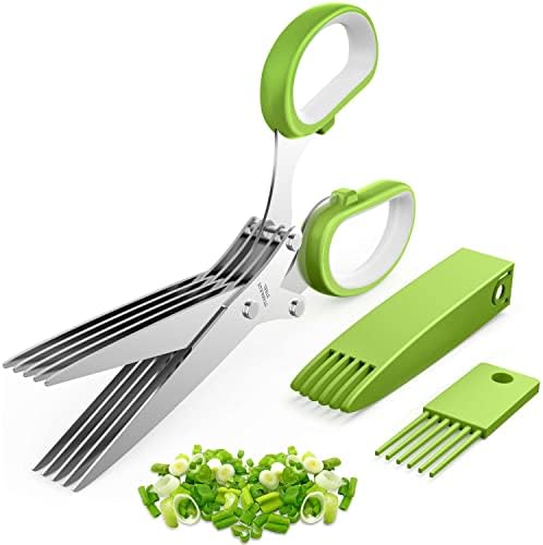 2026 Upgraded Herb Scissors, 5-Blade Kitchen Herb Shears by JOFUYU