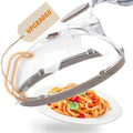 12 Inch Microwave Splatter Cover with Water Steamer, Integrated Handle by Gracenal
