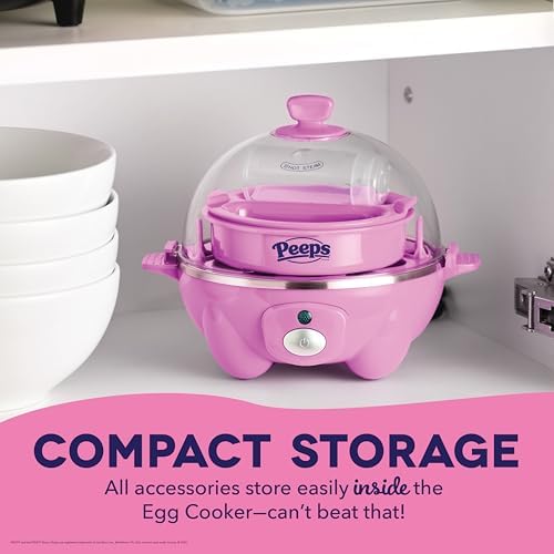 PEEPS & Dash Rapid Egg Cooker, Bunny Omelette Mold, Pink - Image 5