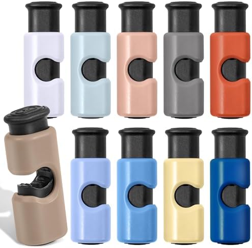10 Pack Squeeze and Lock Bread Bag Clips, Bread Clips Resuable, Bag Clip for Food Storage, Sturdy Bread Cilp, Heavy Plastic, Handy Bags Cinch, Easy to Use with Bags Closures, 10 Colors - Image 2