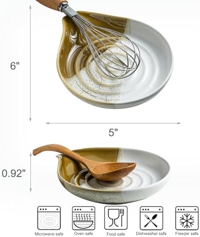 Ceramic Spoon Rest for Stove Top, Spoon Holder for Kitchen Counter - Image 5