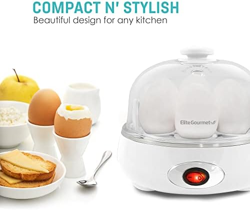 Elite Gourmet 7-Egg Electric Egg Cooker, BPA-Free, Auto Shut-Off - Image 3