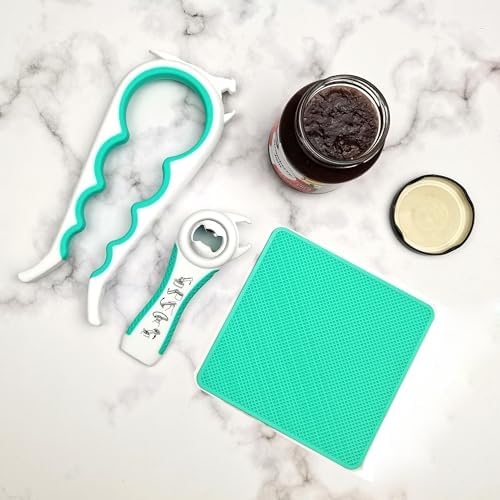 Jar Opener for Weak Hands, 5 in 1 Bottle Opener for Seniors with arthritis - Image 2