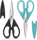 Small Kitchen Scissors 8-inch, iBayam 2 Pack Kitchen Shears All Purpose by iBayamDirect