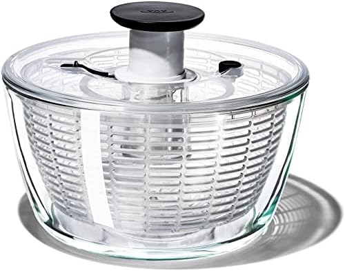 OXO Good Grips Glass Salad Spinner, Large 6.22-Qt, Lettuce & Fruit Washer by Unknown