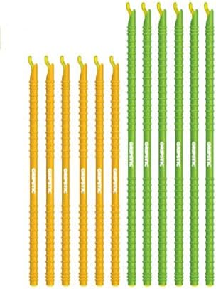 GripStic Bag Sealer - 12-Pack Large Reusable Bag Clips, Original Airtight & Waterproof Seal for Food Storage by GripStic