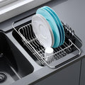 JASIWAY Sink Small Dish Drying Rack with Utensil Holder, for RV, Apartment by JASIWAY