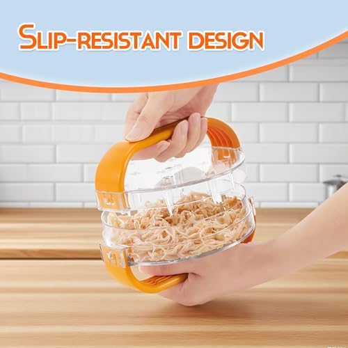 NonSlip Chicken Shredder Tool Twist, Clear Meat Shredder - Image 4