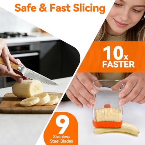 Strawberry Slicer Cup, Fruit Cutter – Quick-Slice, Meal Prep, Orange - Image 3
