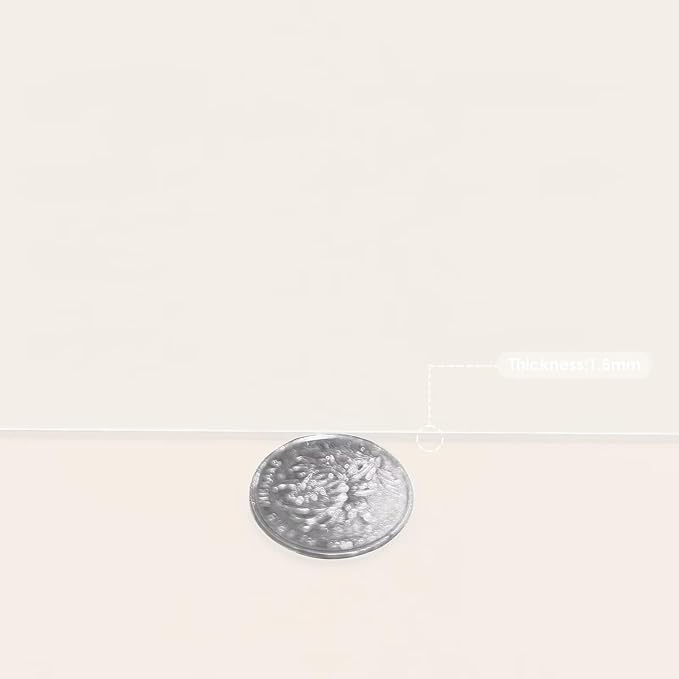 Leather Dresser Cover,1.8mm Thick,14x60 Inch,Dresser Protector Top,Dresser Top Protector,Dresser Cover Top,Dresser Top Cover,Dresser Cover Top for Bedroom.(White+White,14x60)