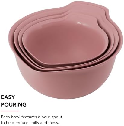 KitchenAid Universal Nesting Plastic Mixing Bowls, 1.5-quart, 2.5-quart, 3.5-quart, 4.5 quart, Set of 4 (Pack of 4) - Image 4
