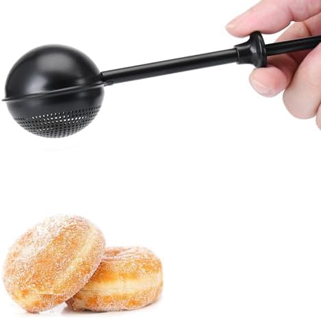 HULISEN Flour Duster, 304 Stainless Steel Flour Sifter for Baking, Black by HULISEN