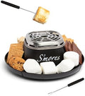 Nostalgia Tabletop Indoor Electric S'mores Maker - Smores Kit With Marshmallow Roasting Sticks and 4 Trays for Graham Crackers, Chocolate, and Marshmallows - Movie Night Supplies - Black by Nostalgia