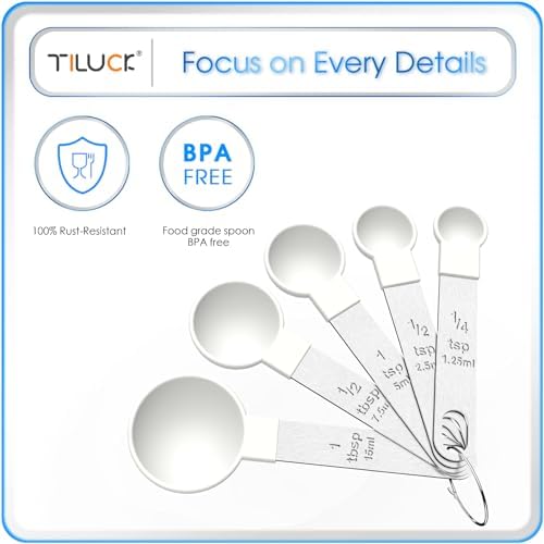 Measuring Cups & Spoons Set, Stackable Cups and Spoons - Image 5