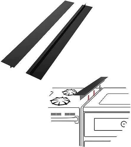 ItsNio Silicone Stove Gap Covers 2 Pack, Stove Gap Filler 25 Inches, Black by ItsNio