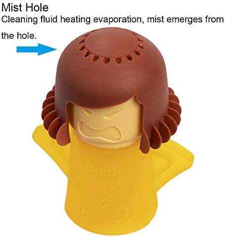 Angry Mama Microwave Cleaner, Vinegar and Water Steam Tool (Yellow) - Image 3
