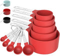 Measuring Cups & Spoons Set, Stackable Cups and Spoons by TILUCKBringsGoodLuck