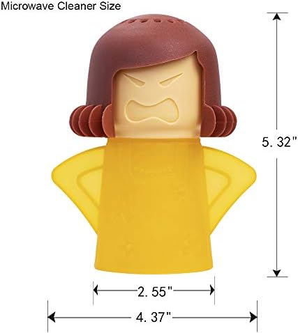 Angry Mama Microwave Cleaner, Vinegar and Water Steam Tool (Yellow) - Image 4