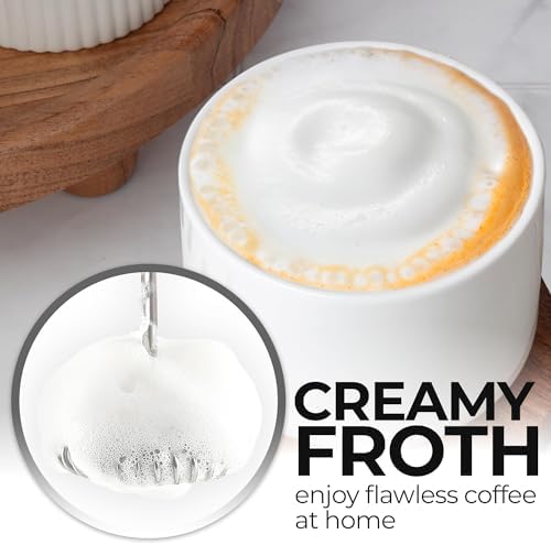 Zulay Kitchen Rechargeable Milk Frother Handheld - Frother Wand, Drink Mixer, Electric Whisk Frother, for Cappuccinos, Matcha & Protein Powder - Dynamic 3 Whisk, 3 Speed 500mAh Black Copper - Image 2