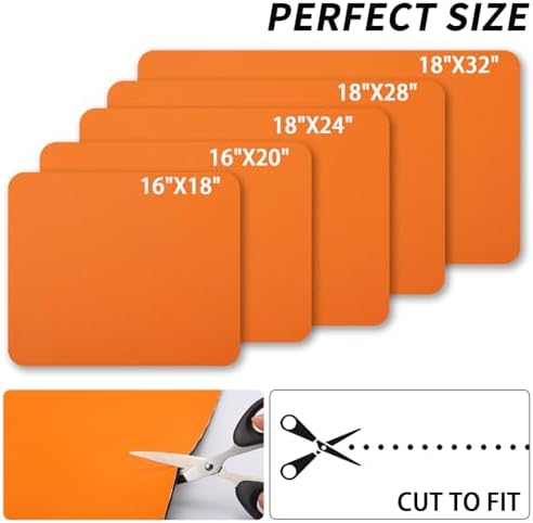 HotLive Dish Drying Mat for Kitchen Counter, Heat Resistant Drainer Mats with Non-slip Rubber Backed, Hide Stain Kitchen Super Absorbent Draining Mat, Easy to Clean Dish Rack Pad, Orange 16"x18" - Image 6