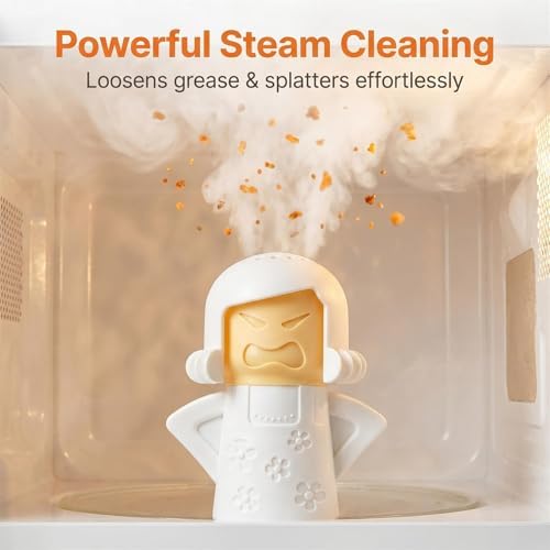 Angry Mama Microwave Cleaner, Vinegar and Water Steam Tool (White) - Image 4