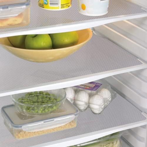 Aiosscd 15PCS Shelf Mats Refrigerator Liners Washable Refrigerator Pads Fridge Mats Drawer Placemats Home Kitchen Gadgets Accessories Organization for Top Freezer(White) by Aiosscd