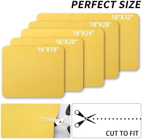 HotLive Dish Drying Mat for Kitchen Counter, Heat Resistant Drainer Mats with Non-slip Rubber Backed, Hide Stain Kitchen Super Absorbent Draining Mat, Easy to Clean Dish Rack Pad, Yellow 18"x24" - Image 6