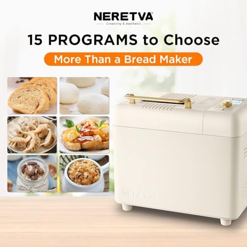 Neretva 2.2LB 15-in-1 Bread Machine with Dual Heater and Auto Nut Dispenser - Image 2