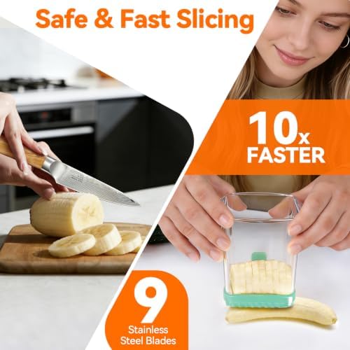 Strawberry Slicer Cup, Fruit Cutter – Quick-Slice, Meal Prep, Mint Green - Image 3