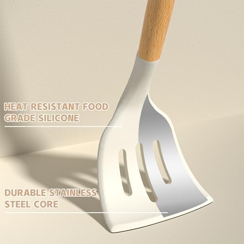 Umite Chef Kitchen Cooking Utensils Set, Cream White, 33 pcs - Image 6