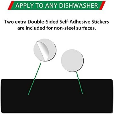 KitchenTour Clean Dirty Dishwasher Magnet - Upgrade Super Strong Magnet Version - Easy to Read Non-Scratch Magnetic Indicator Sign with Clear, Bold & Colored Text - Black - Image 4