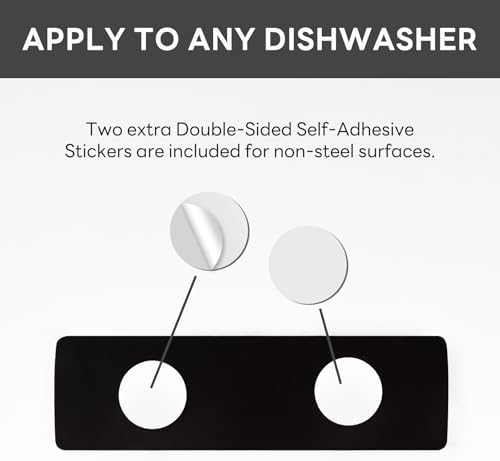 KitchenTour Dishwasher Magnet Clean Dirty Sign, Strong Magnet Clean Dirty Sign for Dishwasher, Farmhouse Wood Design Non-Scratch Dish Washer Indicator Kitchen Decor, Silver - Image 4