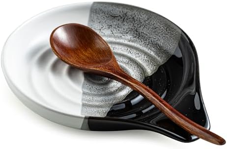 Large Ceramic Spoon Rest for Stove Top and Kitchen Counter, No Mess by Cormomu
