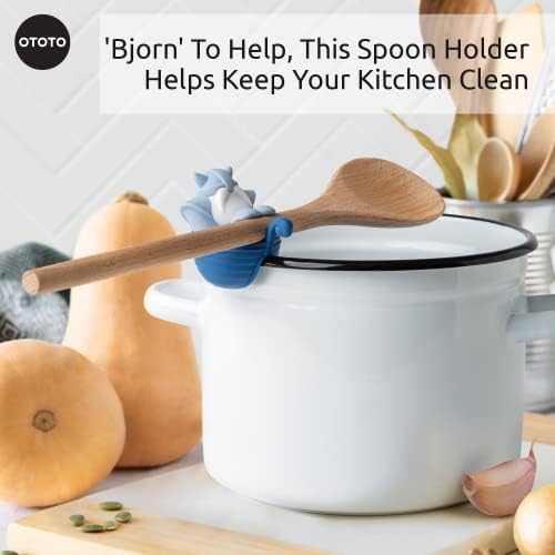 New!!! Bjorn Viking Spoon Holder by OTOTO - Spoon Rest for Stove Top, Kitchen Utensil Holder, Silicone Spoon Rest - Small Kitchen Gadgets, Fun Kitchen Gadgets - Image 4