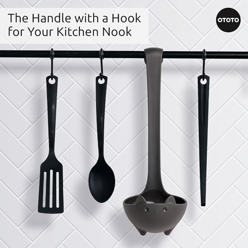 OTOTO Katie Cat Soup Ladle - Halloween Gifts Black Cat, Gothic Gifts, Gifts for Cat Lovers - Spooky Cat Gift, Cute Kitchen Accessories, Fun Gifts (Katie Cat, Black) - Image 6