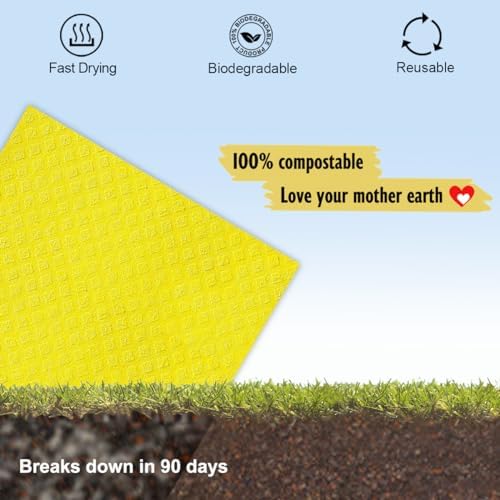 MoLKENE Swedish Dishcloths for Kitchen, 6 Pack Reusable Paper Towels - Image 6