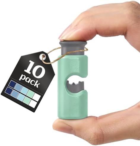 10 Pack Squeeze and Lock Bread Bag Clips, Reusable, Sturdy Plastic, Easy to Use, 5 Colors by Unknown