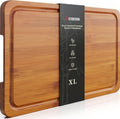 Astercook Deep-Carbonized Bamboo Cutting Boards for Kitchen by Astercook
