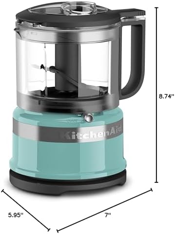 KitchenAid 3.5 Cup Food Chopper KFC3516AQ, Aqua Sky - Image 4