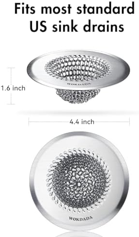 2 Pack Kitchen Sink Drain Strainer,Patented Reversible Chain Mesh Basket - Image 6