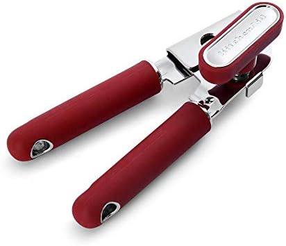 KitchenAid Classic Multifunction Can Opener and Bottle Opener Easy to Use, Razor Sharp Stainless Steel Cutting Wheel, Soft Ergonomic Handles, Soft Red, 8.34-Inch (Pack of 12) - Image 2