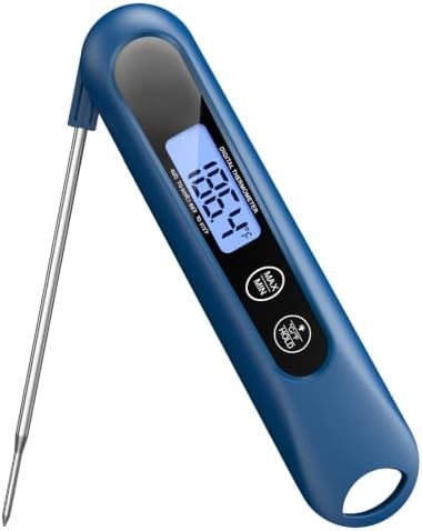 Meat Thermometer Digital – Instant Read Food Thermometer for Cooking Blue by Unknown