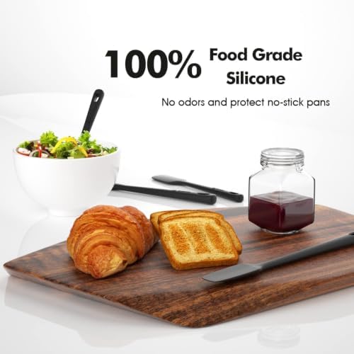 ChefAide 4 Pieces Silicone Spatulas Set, Heat Resistant Rubber Spatula - Image 5