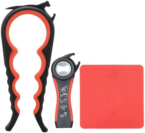 Jar Opener for Weak Hands, 5 in 1 Bottle Opener for Seniors with arthritis by Otstar