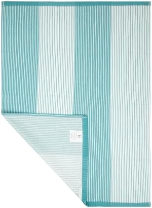 Premium Kitchen Towels 6 Pack 100% Cotton, 20"x28" - Aqua - Image 5