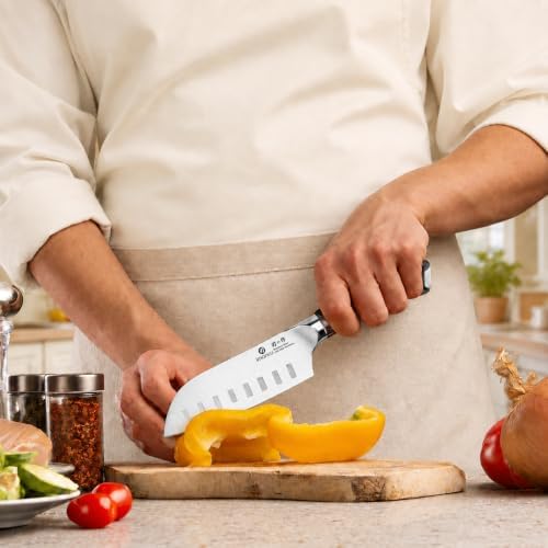 imarku Santoku Knife 5 Inch, Ultra Sharp Chef Knife with Pakkawood Handle - Image 7
