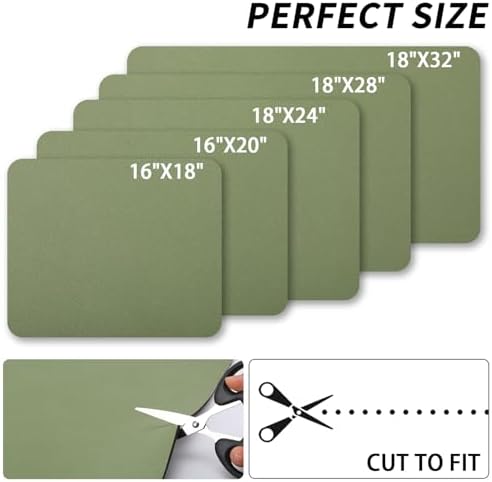 HotLive Dish Drying Mat for Kitchen Counter, Heat Resistant Drainer Mats with Non-slip Rubber Backed, Hide Stain Kitchen Super Absorbent Draining Mat, Easy to Clean Dish Rack Pad, Green 18"x28" - Image 6