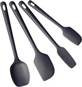 ChefAide 4 Pieces Silicone Spatulas Set, Heat Resistant Rubber Spatula by ChefAide