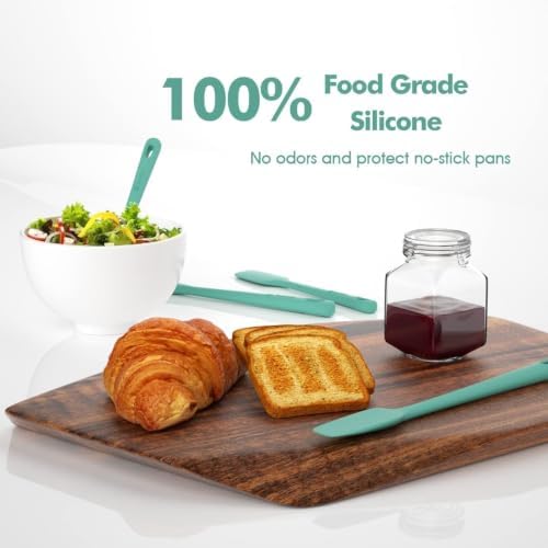 ChefAide 4 Pieces Silicone Spatulas Set, Heat Resistant Rubber Spatula - Image 5